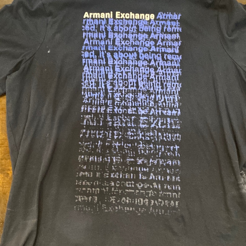 Black and blue Armani Exchange T-Shirt